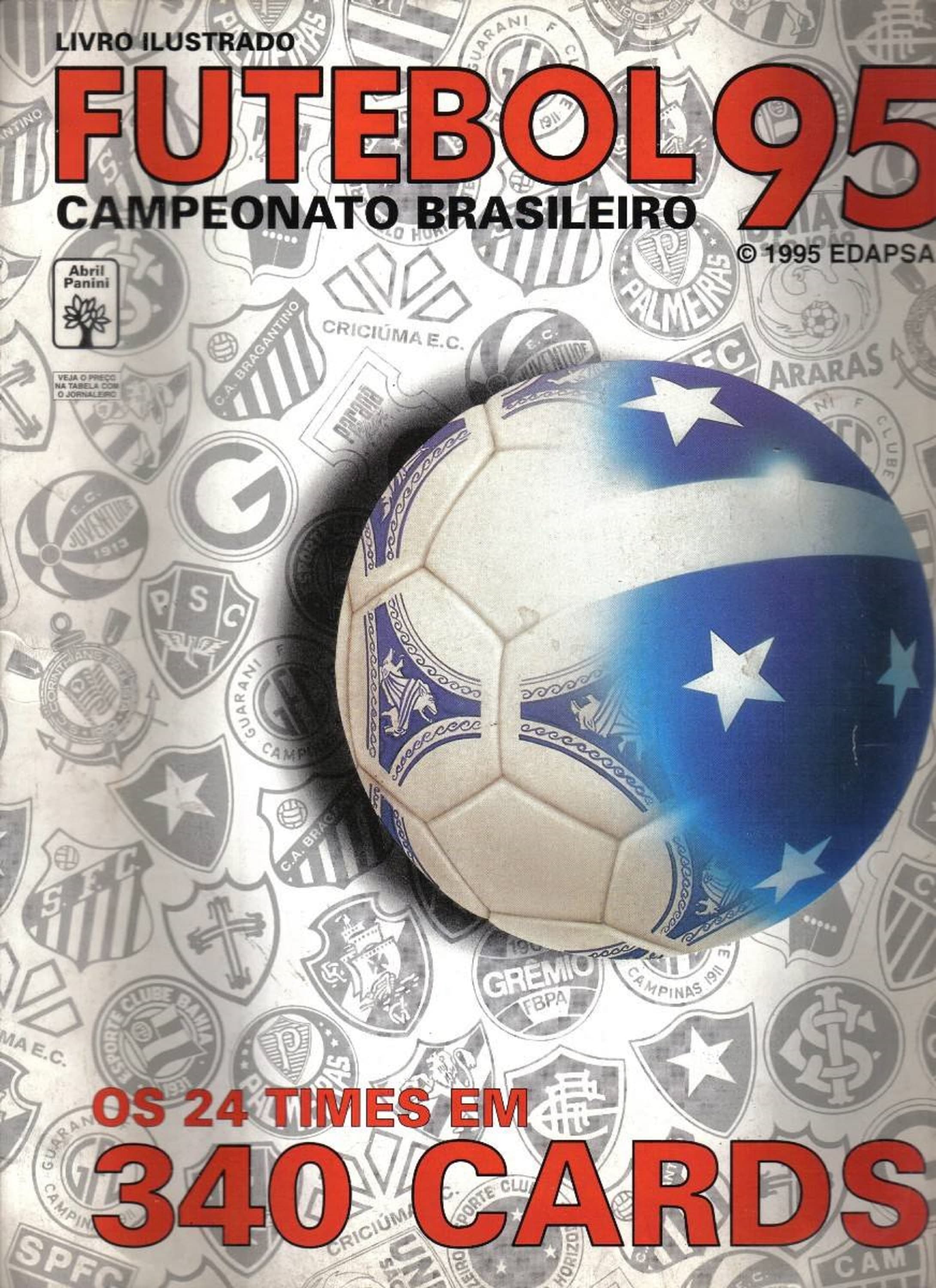 Capa do álbum Campeonato Brasileiro 1995 - Cards - Abril-Panini