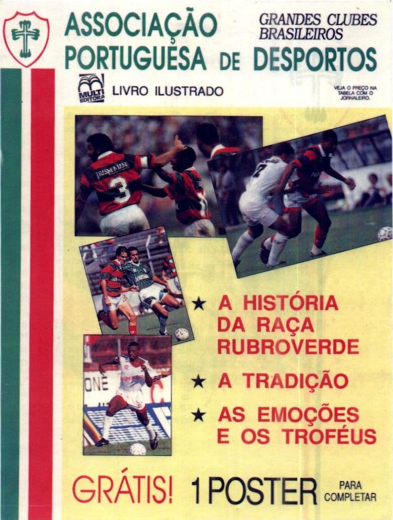 Capa do álbum Grandes Clubes Brasileiros - Portuguesa de Desportos