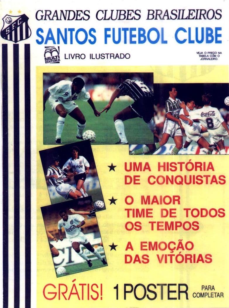 Capa do álbum Grandes Clubes Brasileiros - Santos Futebol Club
