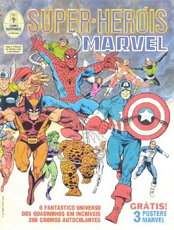 Capa do álbum Super-Heróis Marvel