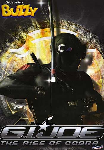 Capa do álbum Chicle de Bola Buzzy G.I.Joe The Rise of Cobra