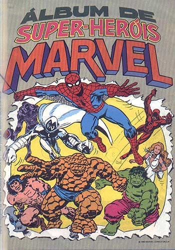 Capa do álbum Super Heróis Marvel 1983