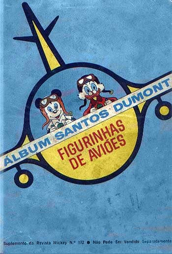 Capa do álbum Santos Dumont - Figurinhas de Aviões