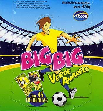 Capa do álbum Chicle de Bola Arcor Big Big Verde Amarelo
