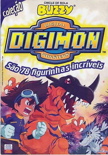 Capa do álbum Chicle de Bola Buzzy Digimon