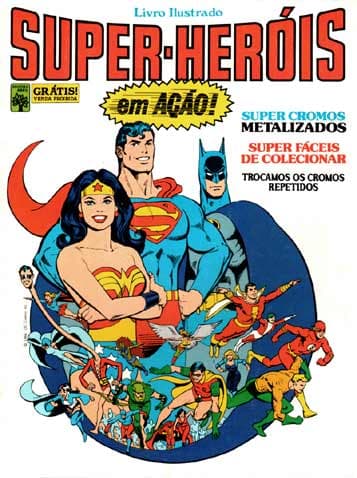 Capa do álbum Super-Heróis em Ação