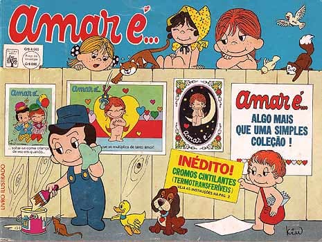 Capa do álbum Amar é... 1985