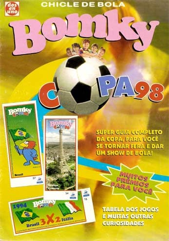 Capa do álbum Chicle de Bola Bomky Copa 98