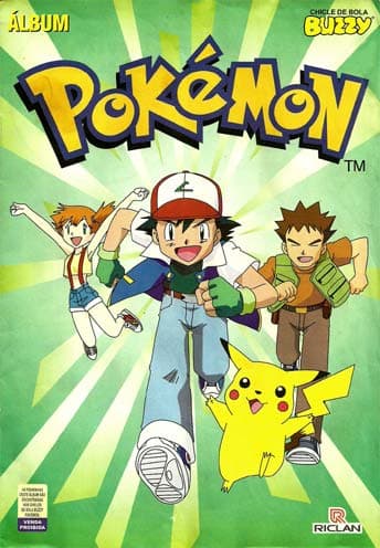 Capa do álbum Chicle de Bola Buzzy Pokémon