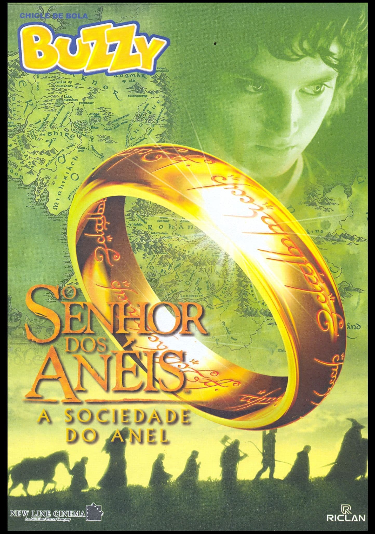 Capa do álbum Chicle de Bola Buzzy O Senhor do Anéis - A Sociedade do Anel