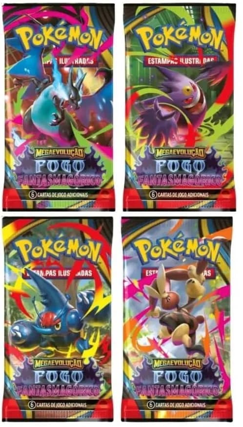Capa do álbum Pokémon Fogo Fantasmagórico - Cards