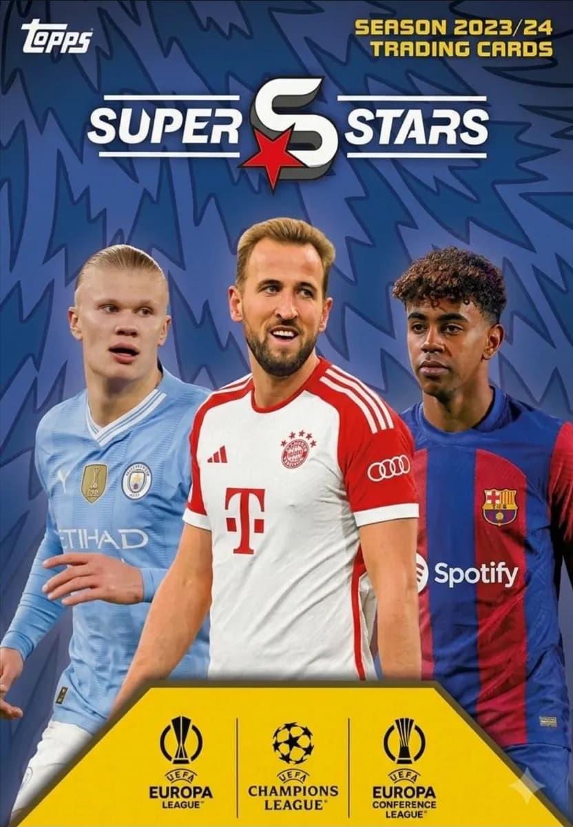 Capa do álbum UEFA Club Competitions Football Superstars 2023/24 - Cards