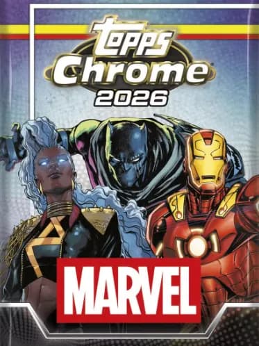 Capa do álbum Marvel Chrome 2026 - Cards